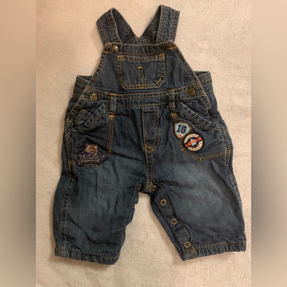 The Children’s Place Denim Overalls with Fun Patches